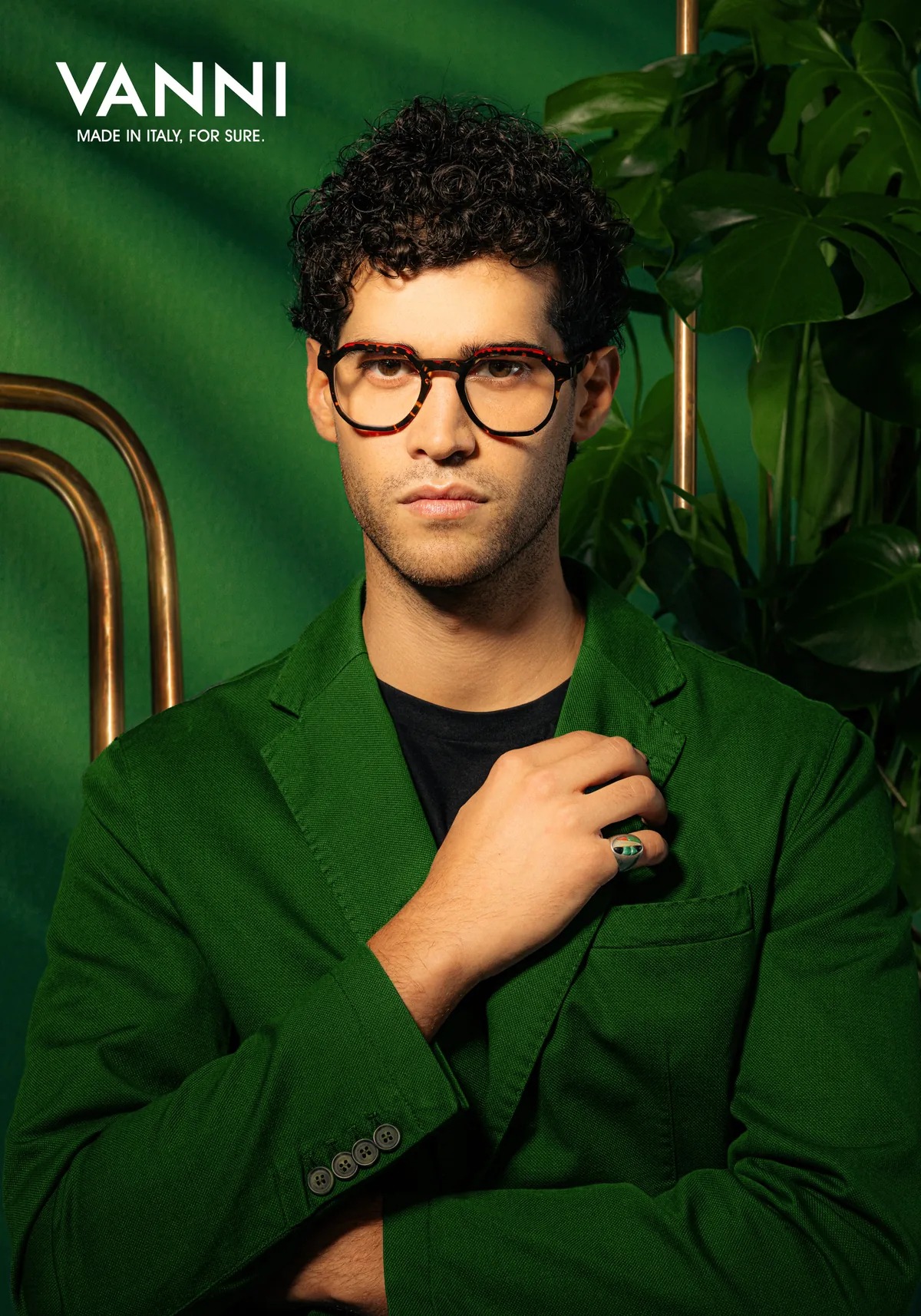 VANNI Kaleido eyewear portrait in green